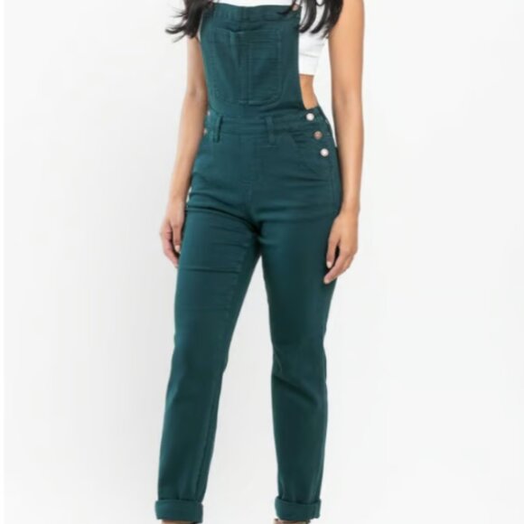Judy Blue overalls Teal NWT - Picture 1 of 4